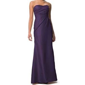 David's Bridal Lapis Strapless Maxi Gown Dress 2